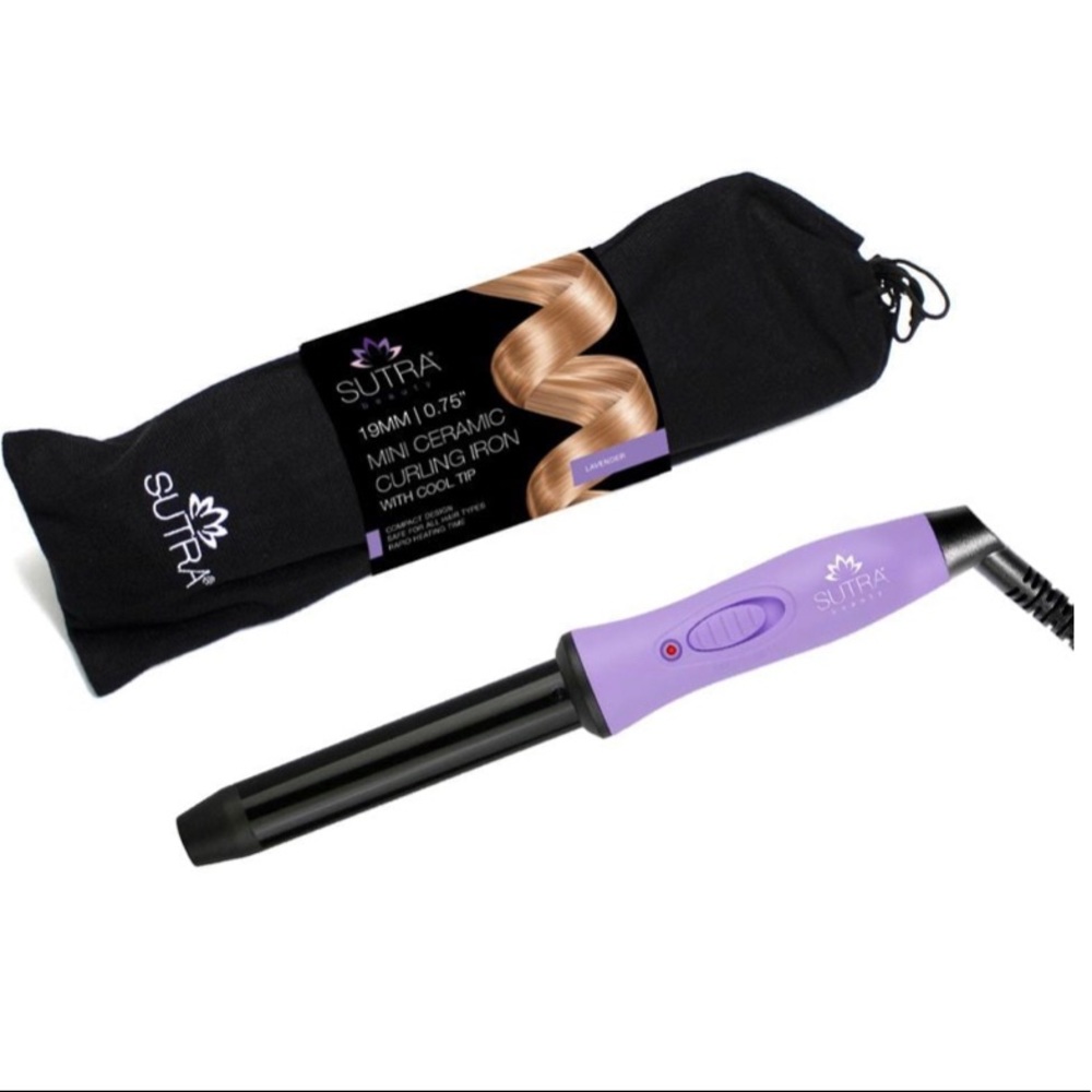 Mini Tourmaline Ceramic Curling Iron (3/4". 19mm)